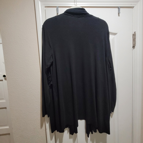 Philosophy Woman Black Ruched Open Front Cardigan – Size 1X NWT - Picture 7 of 8